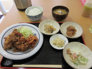 辛味唐揚げ定食2