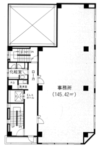 平成ビル上層階　間取